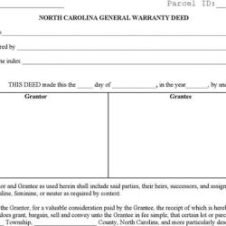 North carolina general warranty deed