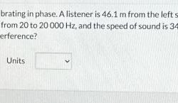 Two loudspeakers on a concert stage are vibrating in phase